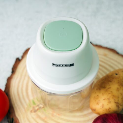 Portable Mini Food Processor, 250ml PP & PET Bowl, RF10411 | Rechargeable Food Processor with USB Cable | Swirl Sharpe Blade | One-Touch Button | 1300mAh Battery - Image 4