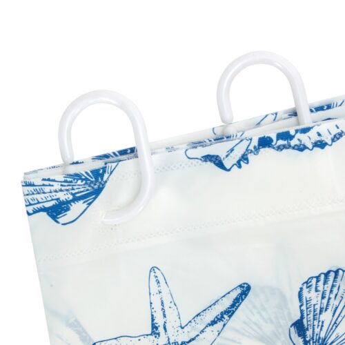 Royalford Shower Curtain, Water Repellent Fabric, RF10459 | Odourless and Chlorine Free Bathroom Decor with Hooks | Multi-Purpose | Ideal for Home, Guest Room, Hotel Bathroom - Image 3