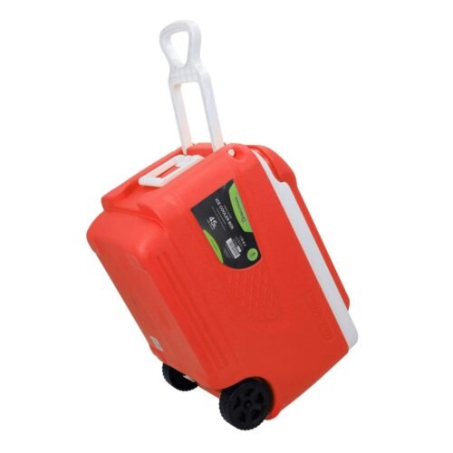 Insulated Ice Cooler Box, 45L Portable Ice Chest | RF10482 | 3 Layer PP-PU-HDPE | Premium Quality Polymer | Thermal Insulation | Ice Cooler with Wheels & Handle