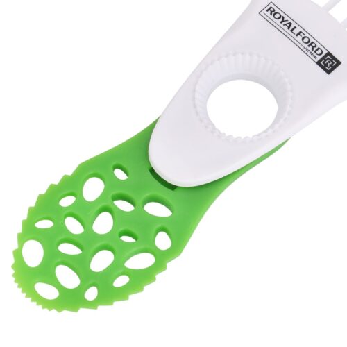 Royalford 5-in-1 Avocado Tool- RF10571| Perfect for Cutting, De-stoning and Slicing| Food-Grade, Premium-Quality Polymer| Ergonomic Design for Easy and Convenient Handling| Dishwasher Safe| Green - Image 3