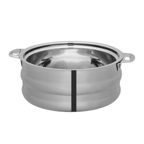 Galaxy Double Wall Stainless Steel Hot Pot, 2500ml, RF10542 | Firm Twist Lock | Strong Handles with Heavy-Duty Rivets | Steel Serving Pot, Chapati Storage Box, Roti Serving Pot - Image 2