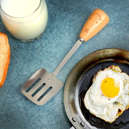 Slotted Turner, Stainless Steel with Wooden Handle, RF10661 | Turner Spatula with for Cooking, Flipping, Frying Fish, Tuna, Steak, Eggs, Pancake - Image 6