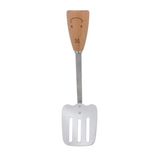 Slotted Turner, Stainless Steel with Wooden Handle, RF10661 | Turner Spatula with for Cooking, Flipping, Frying Fish, Tuna, Steak, Eggs, Pancake