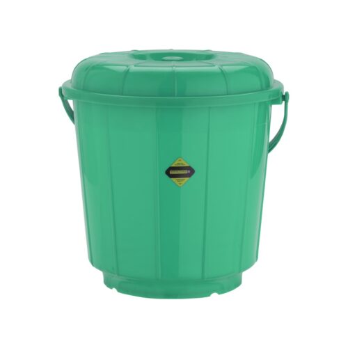 Plastic Bucket with Lid | 7L Bucket with Handle | RF10682 | Plasticware Leak-proof Bucket | Sturdy, Long Lasting Design | Ideal for Home, Garden, DIY Bucket