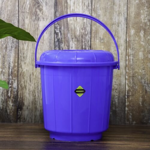 Plastic Bucket with Lid | 11L Bucket with Handle | RF10683 | Plasticware Leak-proof Bucket | Sturdy, Long Lasting Design | Ideal for Home, Garden, DIY Bucket - Image 6
