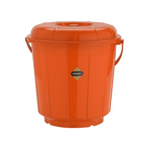 Plastic Bucket with Lid, 25L Bucket with Handle | RF10688 | Plasticware Leak-proof Bucket | Sturdy, Long Lasting Design | Ideal for Home, Garden, DIY Bucket - Image 4