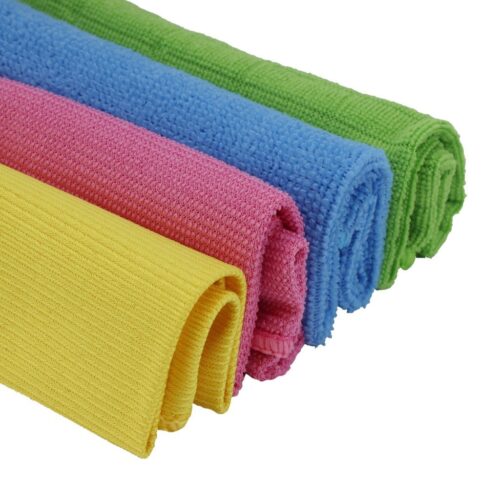 Royalbright 4 pcs Multi-Purpose Microfiber Cloth Set RF10744 | Powerful and High-Density Microfiber Cloth for Easy and Efficient Cleaning| Germ Shield Technology with Super Absorbent Power| 100% Micro-Fiber and 100% Anti-Bacterial| Multi-Color - Image 3