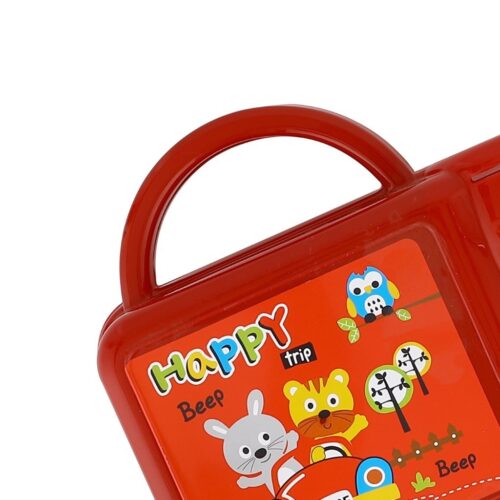 Royalford Lunch Box with Water Bottle for Kids- RF10824| PP, PET | Plastic Lunch Box with a Handle and Water Bottle Perfect for Schools with Durable and Leak-Proof Construction| 100% Food-Grade, Non-Toxic, Odorless and Keeps the Food Safe and Fresh| Light-Weight, Compact and Portable Design| Purple - Image 2