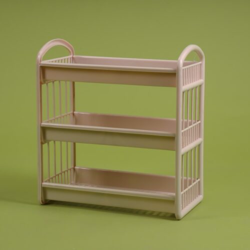 Royalford 3-Layer Storage Shelf | RF10885 | 35×20.5×39 cm | Plastic Storage Rack| Multi-Purpose Storage Rack| Stand for Fruits, Vegetables, Containers, Toiletries, etc…| Storage Shelf for Home, Office and Kitchen| Rectangular Shelf with Handle| Compact and Stylish Design| High Efficiency - Image 5