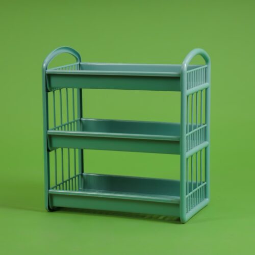 Royalford 3-Layer Storage Shelf | RF10885 | 35×20.5×39 cm | Plastic Storage Rack| Multi-Purpose Storage Rack| Stand for Fruits, Vegetables, Containers, Toiletries, etc…| Storage Shelf for Home, Office and Kitchen| Rectangular Shelf with Handle| Compact and Stylish Design| High Efficiency - Image 7