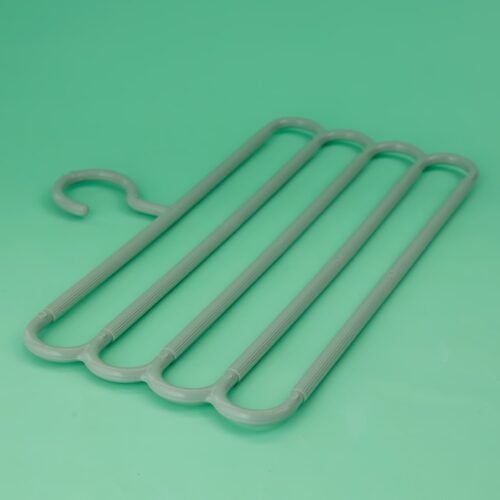 Royalford 4-Tier Folded Clothes Hanger- 34.8x24cm | RF10934 | Multi-purpose Plastic Hanger Perfect for All Kinds of Clothes| Ideal for Tie, Scarves, Belt| Premium-Quality, Innovative, Trendy and Anti-Skid| Sturdy and has High Tensile Strength| White - Image 3