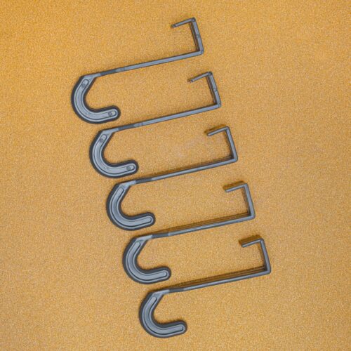 Royalford 5 Piece Over the Door Hanger Set- 4.7x9cm | RF10937| Multi-Purpose Plastic Hanger for Hanging Jackets, Towels and Other Things| No Drilling Required and Easy to Use| Premium-Quality, Innovative, Trendy and Anti-Skid| Sturdy and has High Tensile Strength| Multi-Color - Image 5