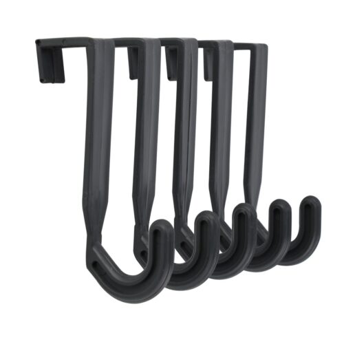 Royalford 5 Piece Over the Door Hanger Set- 4.7x9cm | RF10937| Multi-Purpose Plastic Hanger for Hanging Jackets, Towels and Other Things| No Drilling Required and Easy to Use| Premium-Quality, Innovative, Trendy and Anti-Skid| Sturdy and has High Tensile Strength| Multi-Color