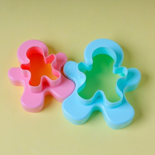 Royalford Double-Side Toy-Shaped Cookie Cutters | RF10972 | Polymer Cookie and Fondant Cutter| BPA-Free and Odor-Free Teddy Shaped Cutter| Pink and Blue| Pack of 2 - Image 5