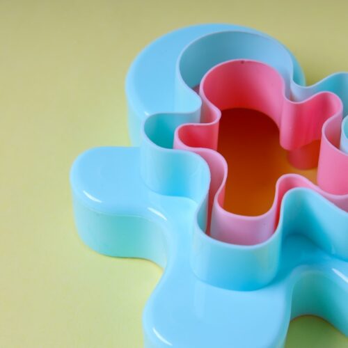 Royalford Double-Side Toy-Shaped Cookie Cutters | RF10972 | Polymer Cookie and Fondant Cutter| BPA-Free and Odor-Free Teddy Shaped Cutter| Pink and Blue| Pack of 2 - Image 6