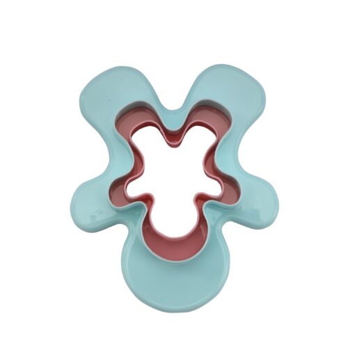 Royalford Double-Side Toy-Shaped Cookie Cutters | RF10972 | Polymer Cookie and Fondant Cutter| BPA-Free and Odor-Free Teddy Shaped Cutter| Pink and Blue| Pack of 2