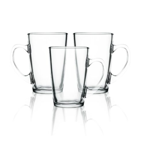 Royalford 200 ML Transparent Glass Tumbler Set- RF11029| Multi-Purpose, Perfect for Hot and Cold Beverages like Tea, Coffee, Water, Juices| Lead-Free, Crystal Clear Construction| Resistant to Breakage, Chipping, Scratching| Sturdy, Creative and Premium-Quality Glassware| Pack of 6