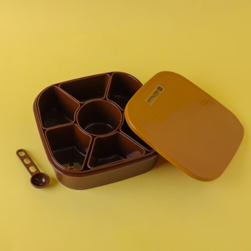 Royalford 7 Container Spice Box, Plasticware Box, RF11040 | BPA-free Spice Container | Indian Masala Daaba | Lightweight Box for Storing Spices - Image 4