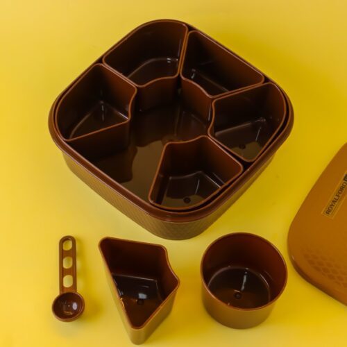 Royalford 7 Container Spice Box, Plasticware Box, RF11040 | BPA-free Spice Container | Indian Masala Daaba | Lightweight Box for Storing Spices - Image 6
