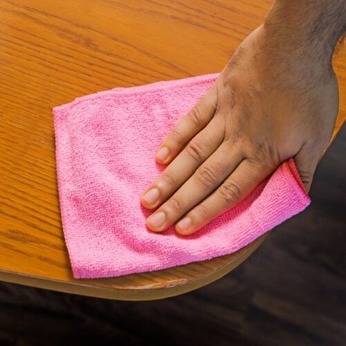Royalbright 4-Piece Easy Clean Cleaning Clothes- RF11074| Powerful and High-Density Microfiber Cloth for Easy and Efficient Cleaning|100% Anti-Bacterial and Super Absorbent Power| 80% Micro-Fiber and 20% Polyester for Effective Cleaning | Multi-Color - Image 5