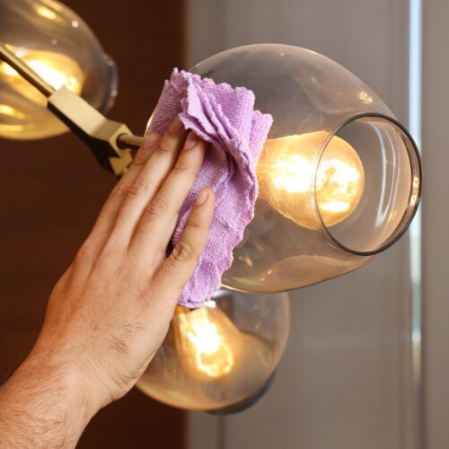 Royalbright 4-Piece Microfiber Cleaning Towels- RF11075| Powerful and High-Density Microfiber Cloth for Easy and Efficient Cleaning|100% Anti-Bacterial and Super Absorbent Power| 80% Micro-Fiber and 20% Polyester for Effective Cleaning | Multi-Color - Image 3