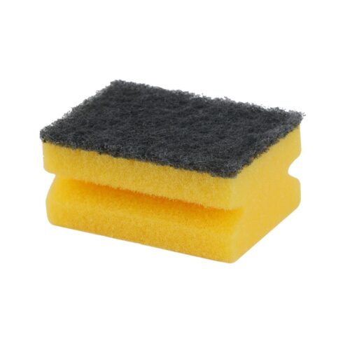 Royalbright Heavy Duty Comfort Cleaning Sponges- RF11084| Scrub Sponges for Kitchen, Sink and Bathroom Use| Cleaning Supplies with Nail Saving Design| Premium-Quality| Ideal for Dish Wash Liquid| Multi-Purpose| No Scratch Rectangular Sponge| Pack of 8| Yellow and Green - Image 2