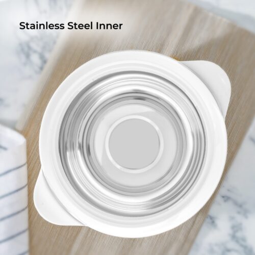 Omega Gold Insulated Casserole, Firm Twist Lock | RF11154 | Strong Handles | 5000ml Double Wall Insulated Serving Pot, Chapati Storage Box, Roti Serving Pot, Chapati Dabba - Image 4