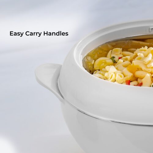 Omega Gold Insulated Casserole, Firm Twist Lock | RF11154 | Strong Handles | 5000ml Double Wall Insulated Serving Pot, Chapati Storage Box, Roti Serving Pot, Chapati Dabba - Image 5