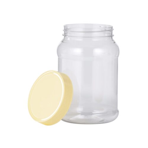 Royalford Round Airtight PET Jar, RF11225, 1000ml | Set of 4 | Transparent Jar for Pulses, Cereals and Spices| For Kitchen Organization| PET Canister| Kitchen Accessories| Leak-Proof Lid| Clear| Premium Quality - Image 4