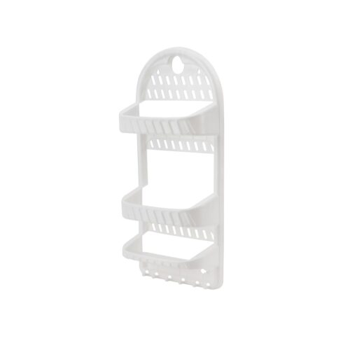 Royalford 3 Layer Hanging Bathroom Organizer- RF11301| Multi-Purpose Plastic Organizer with Suction Cups and Screw Holes, Perfect for Bathroom| Ideal Organizer for Toiletries, Dcor| Strong and Durable Construction| White