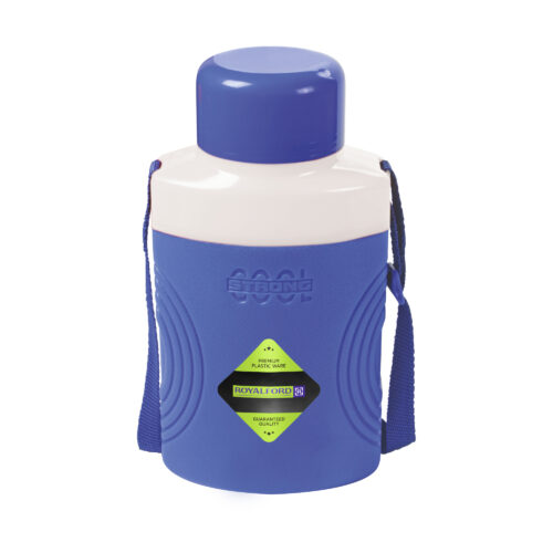 Royalford 1.5 L Cool Strong Water Bottle RF11345| PP Plastic | Premium Plastic Bottle with Attached Belt| Sturdy, Long-Lasting and Attractive Design| Leak-Proof and Portable Construction| Suitable for Indoor and Outdoor Use