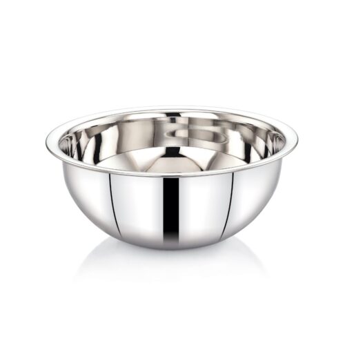 Royalford 18 CM Mixing Bowl- RF11539| Premium-Quality Stainless Steel Bowl, Suitable for Whipping Batters and Cream| 100% Food-Grade Bowl, Break-Free, Elegant with Mirror-Finish and Highly Durable| Silver