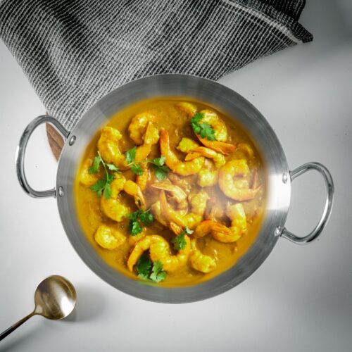 Royalford 26 CM Heavy Deep Round Kadai- RF11556| Perfect for Sauting, Frying, Stir Frying, Etc| Equipped with Strong and Sturdy Riveted Handles, Kitchen Use, Versatile And Strong Stainless Steel Construction| Silver - Image 6