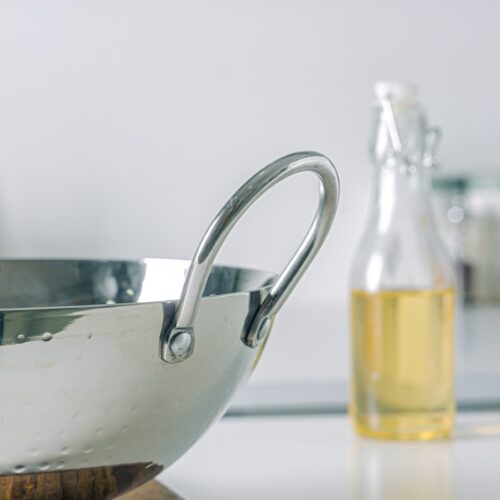 Royalford 24 CM Heavy Deep Round Kadai- RF11560| Perfect for Sauting, Frying, Stir Frying, Etc| Equipped with Strong and Sturdy Riveted Handles, Kitchen Use, Versatile And Strong Stainless Steel Construction| Silver - Image 5