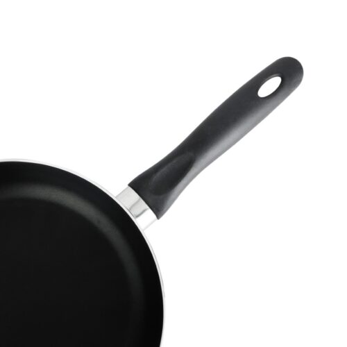 Royalford 24 CM Aluminum Fry Pan- RF11666| Strong Aluminum Body With Non-Stick Coating And Bakelite Handle| Heat Resistant Exterior, Compatible With Hot Plate, Halogen, Ceramic And Gas Stovetops| Perfect For Frying, Sauting, Tempering| Black - Image 2
