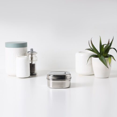 Royalford 10 CM Stainless Steel Square Dabba- RF11701| Premium-Quality, 100% Food-Grade, BPA-Free, Leak-Proof, Airtight Container to Keep Food Fresh| Compact, Portable Design, Ideal for Puris, Rice, Rotis| Silver - Image 5