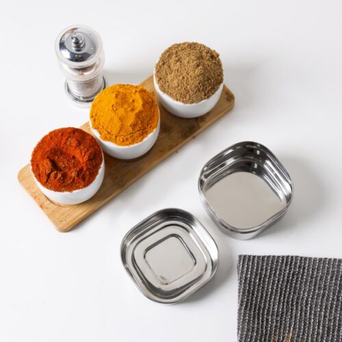 Royalford 10 CM Stainless Steel Square Dabba- RF11701| Premium-Quality, 100% Food-Grade, BPA-Free, Leak-Proof, Airtight Container to Keep Food Fresh| Compact, Portable Design, Ideal for Puris, Rice, Rotis| Silver - Image 6