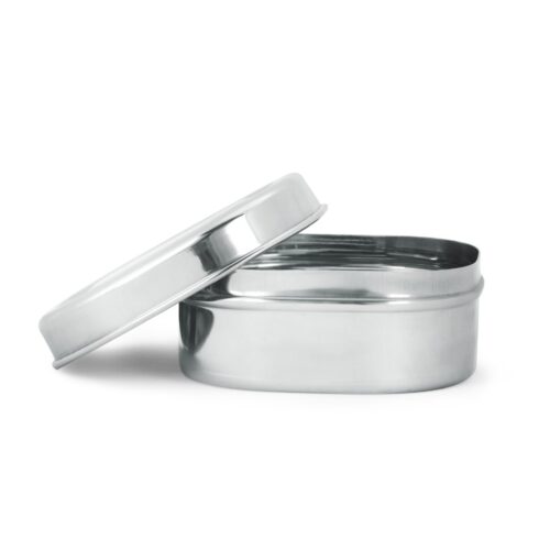 Royalford 10 CM Stainless Steel Square Dabba- RF11701| Premium-Quality, 100% Food-Grade, BPA-Free, Leak-Proof, Airtight Container to Keep Food Fresh| Compact, Portable Design, Ideal for Puris, Rice, Rotis| Silver