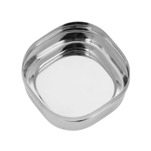 Royalford 10 CM Stainless Steel Square Dabba- RF11701| Premium-Quality, 100% Food-Grade, BPA-Free, Leak-Proof, Airtight Container to Keep Food Fresh| Compact, Portable Design, Ideal for Puris, Rice, Rotis| Silver - Image 3