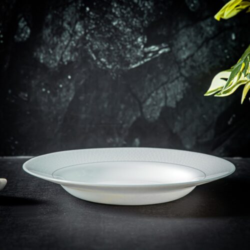 Royalford Velvett Collection 9″ Stella White Soup Plate- RF11754| Premium-Quality Opalware, Light-Weight and Food-Grade Plate with Elegant Hexagonal Design| Perfect for Serving Soup| Dishwasher-Safe and Freezer-Safe| White - Image 5