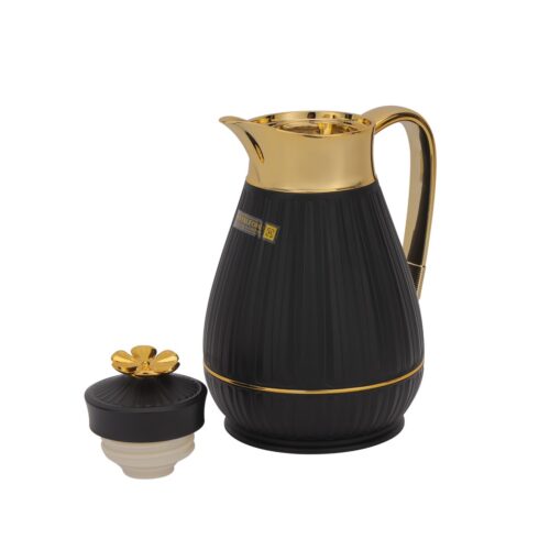 Royalford Vacuum Flask Combo Pack- RF11828| 1000 ML and 700 ML Flasks with Asbestos Free Pink Glass Inner and Strong PP Outer Body| Leak-Proof and Portable Design to Keep Drinks Hot or Cold for Long Hours| Suitable for Indoor and Outdoor Use| Pink and Golden - Image 2