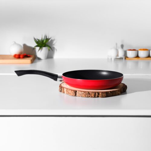 Royalford 20 CM Aluminum Fry Pan- RF11856| Strong Aluminum Body With Non-Stick Coating And Bakelite Handle| Compatible With Hot Plate, Halogen, Ceramic And Gas Stovetops| Perfect For Frying, Sauting, Tempering| Black - Image 3