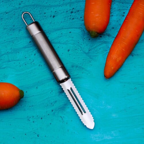 Professional Stainless-Steel Peeler, Ultra-Sharp, RF1188-FP | Lancashire Peeler Perfect for Peeling Vegetables & Fruits, Fish Peeler with Ergonomic Handle - Image 3