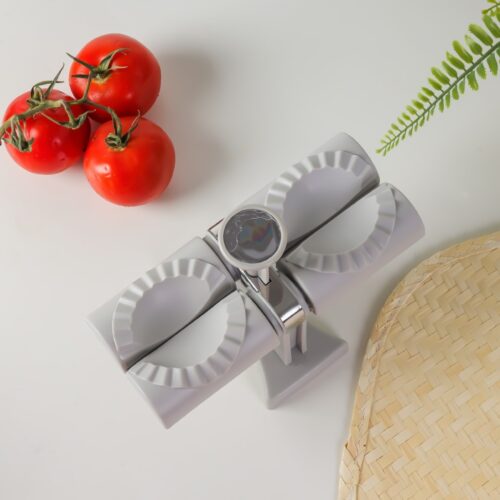 Royalford Double Dumplings Maker- RF11982| Makes Two Wavy-Designed Dumplings in One Go, Momos Maker, Wontons Maker| Premium-Quality, Resistant to Corrosion and Easy to Use| Perfect for Use at Restaurants, Cafes, Home, Etc.| White - Image 3