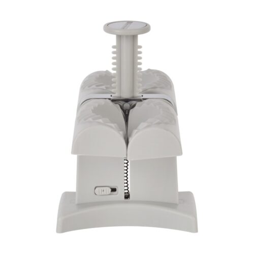 Royalford Double Dumplings Maker- RF11982| Makes Two Wavy-Designed Dumplings in One Go, Momos Maker, Wontons Maker| Premium-Quality, Resistant to Corrosion and Easy to Use| Perfect for Use at Restaurants, Cafes, Home, Etc.| White - Image 2