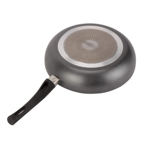 Royalford 28 CM Nonstick Frypan- RF12102| Strong Press Aluminum Body With Non-Stick Coating And Heat Resistant Bakelite Handle| Dot Induction Bottom, Compatible With Hot Plate, Halogen, Ceramic And Gas Stovetops| Perfect For Frying, Sauting, Tempering| Black - Image 3
