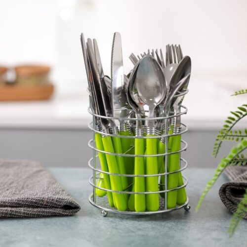 24Pc SS Cutlery Set with Holder 1X10 - Image 4