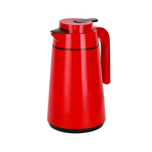 Royalford 1.0 L (33.5 oz) Vacuum Flask- RF12168/ with Pink Glass Inner and PP Outer Body/ Keeps Your Drinks Hot or Cold, Asbestos-Free and Hygienic/ Leak-Proof and Portable Design/ Suitable for Indoor and Outdoor Use/ Red - Image 2