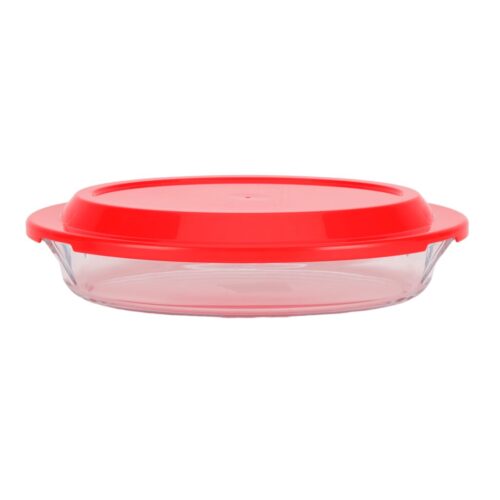 Oval Glass Baking Dish With Lid0.8L