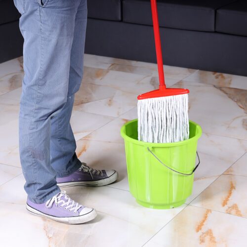 Royalford RF1507FW/S Cotton String Floor Mop with Stick 40Cm – Long & Durable Metal Handle | High-Quality Handle | Ideal for Cleaning all kind of Tile, Wooden floor, Marble Floor & More - Image 4